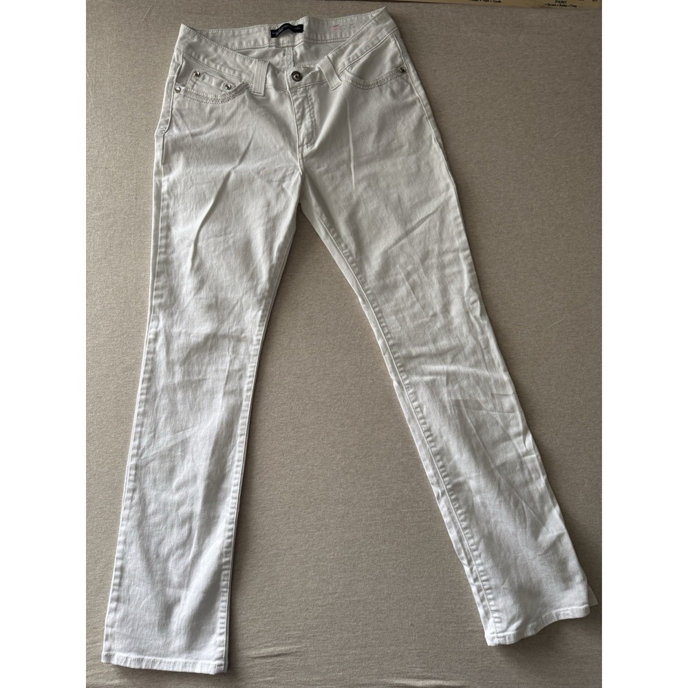 Lees Platinum Denim Woman's White Jeans 10 L